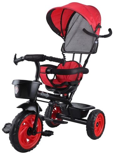 Baby Tricycle - Color: Red And Black