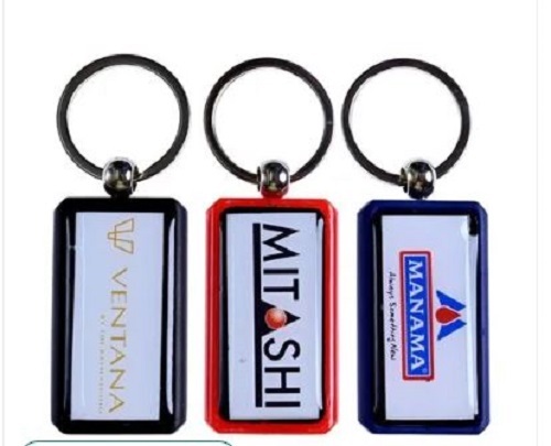 Corporate Gifting Keychains - Anti Rust Metal | Light Weight, Long Lasting Finish, Available in Various Colors, Indian Professional Style