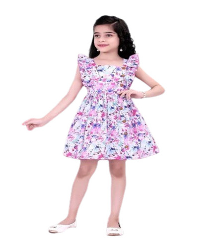 Girls Floral Printed Frocks