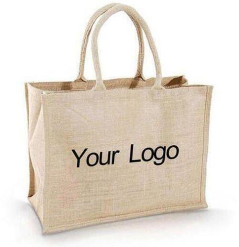 Jute Promotional Bag - Durable & Fine Finished | Customized Weight, Design, Long Lasting Flexiloop Handle, Printed Pattern, Ideal for Shopping