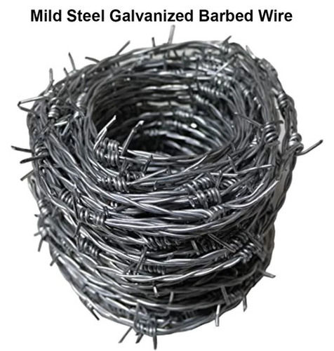 Mild Steel Galvanized Barbed Wire