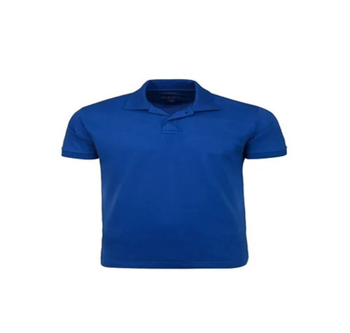 Polo T-Shirt - Regular Fit 200 GSM Lycra Cotton Blue Color | Breathable Lightweight Fade & Wrinkle Resistant