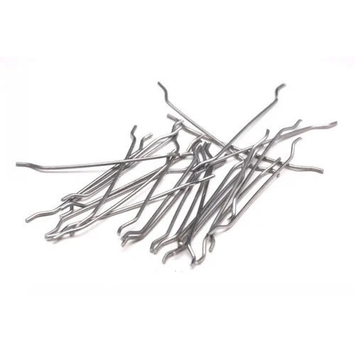 Steel Fiber - MS Material, 1mm Diameter, 25-60mm Length | Heat-Resistant, Eco-Friendly, Abrasion-Resistant, 1100 MPa Tensile Strength