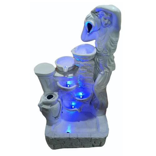 56 Inch Fiber Lady Water Fountain