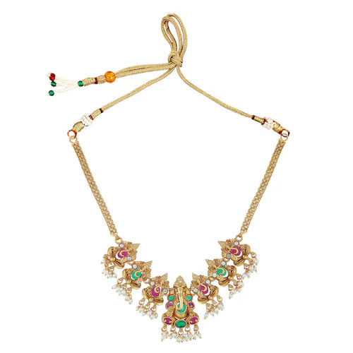 Antique Floral Choker Necklace - Gender: Women'S