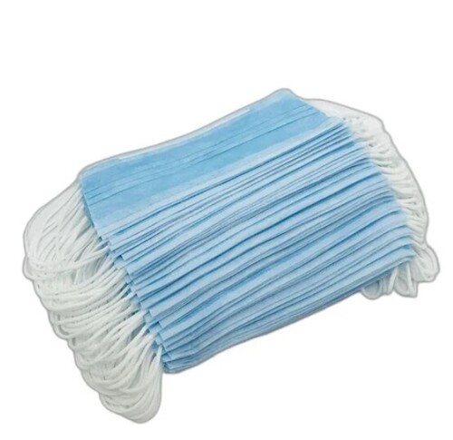 Blue Non Woven 3 Ply Face Mask