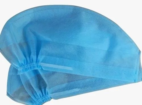 Non Woven Surgical Cap - Blue Disposable Design | Premium Quality, Lightweight, Comfortable Fit