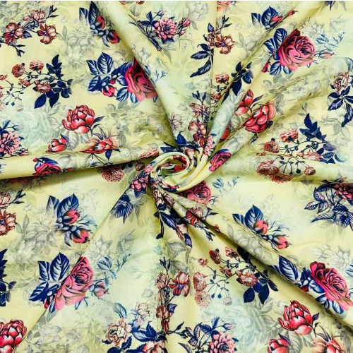 Floral Print Lawn Cotton Fabric