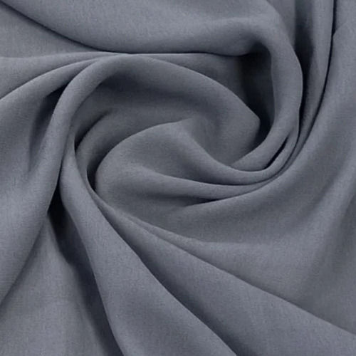 Grey Solid Georgette Fabric