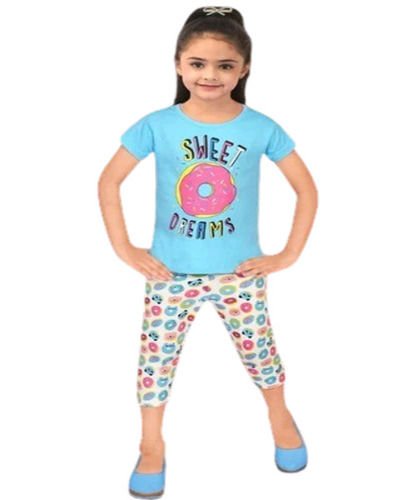 Kids Blue T Shirt Legging Set