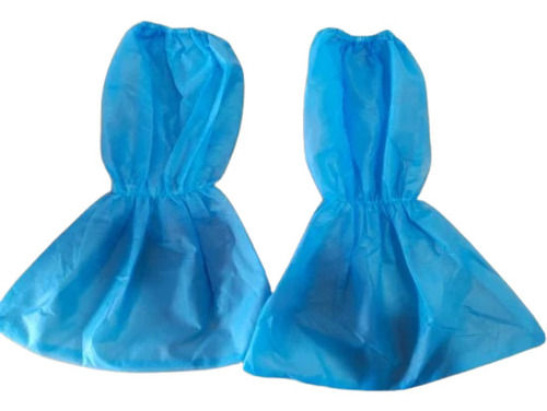 Non Woven Knee Length Shoe Cover - Color: Blue