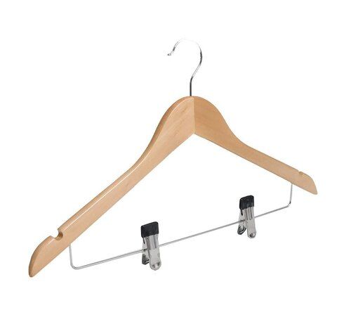 Wooden Clip Hanger - Color: Brown