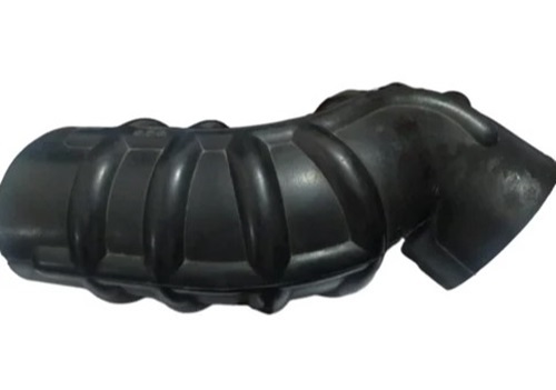 Rubber Air Hose - 10 Inch Length, Black Color, Round Shape | Designed for Automobile Industry Use