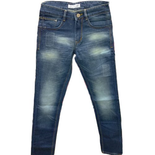 Blue Denim Jean - Durable Cotton Blend, Timeless Fashion Staple in Classic Blue | Comfortable Fit, Versatile for Casual Wear, Variety of Styles Including Faded and Distressed Options