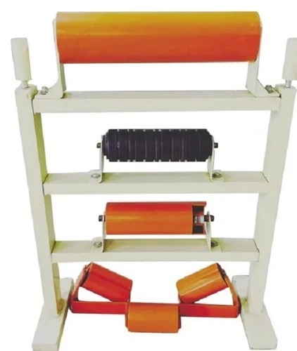 Conveyor Roller - Mild Steel and Rubber, Durable Rust-Free High Strength for Industrial Use