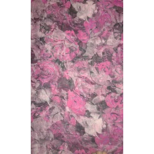 Floral Printed Poly Chiffon Fabric
