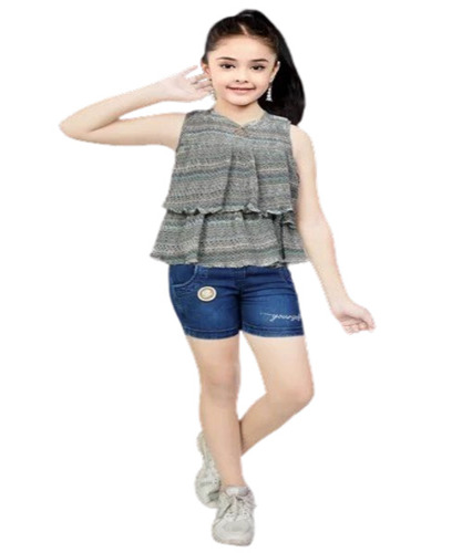 Kids Denim Shorts Top 