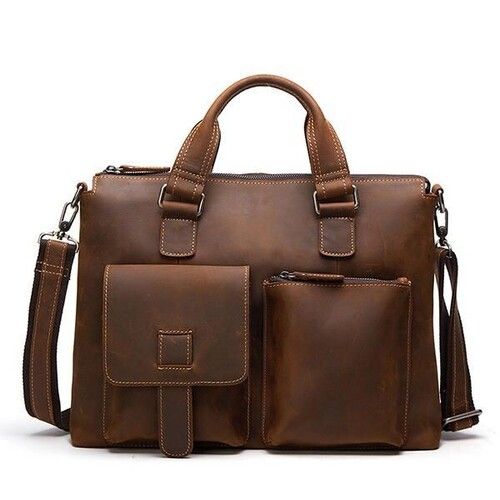 Leather Bag - Color: Brown