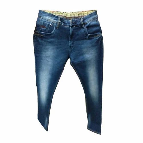 Mens Jeans - Slim Fit, Mid-Rise, Stretchable Denim | Stylish, Comfortable, Adjustable Waistband, 4 Pockets, Quick Dry, Breathable, Anti Wrinkle, Suitable for Casual and Formal Outfits