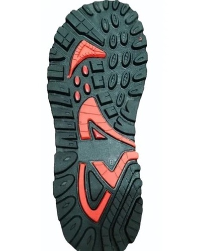 Rubber Sandal Soles - Size 6 to 10, Black Color | Unisex Casual Wear Footwear