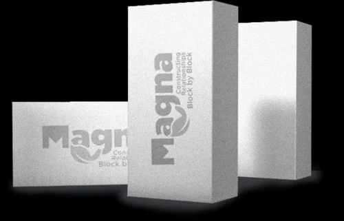 Aac Block - Solid Grey AAC Block 24 in x 8 in x 4 in | Water Resistant, Fire Resistant, Heat Resistant, High Strength