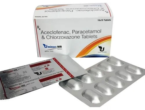 Aceclofenac Paracetamol Chlorzoxazone Tablets