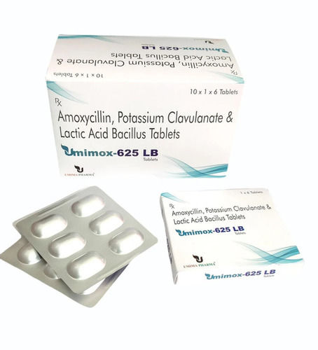 Amoxicillin Potassium Clavulanate Latic Acid Bacillius Tablets