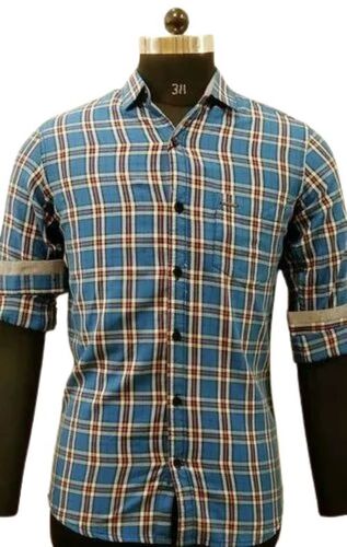 Plaid Full Sleeves Men's Shirt - Cotton, XS-S-M | Premium Quality, Breathable Fabric, Comfortable Fit, Casual Look, Easy Care