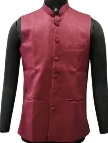 Men Plain Nehru Jacket