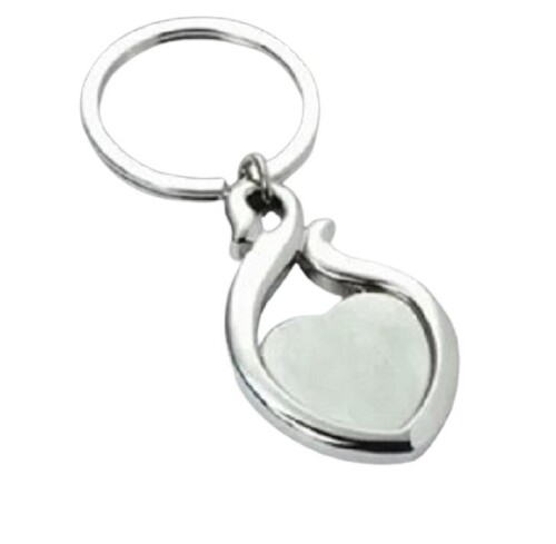 Heart Shape Metal Keychain - Silver Metal Finish | Fancy, Lightweight, Easy to Clean, Perfect for Gifting