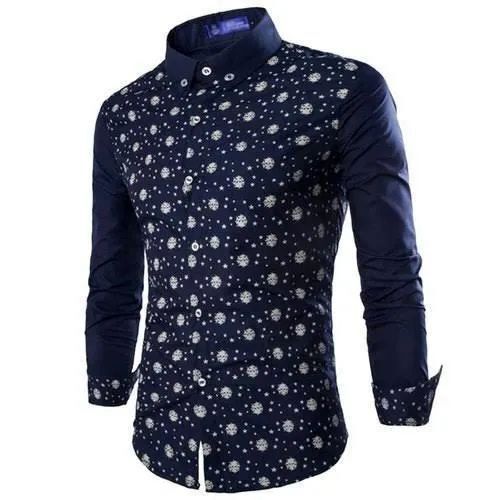 Men Printed Cotton Shirt