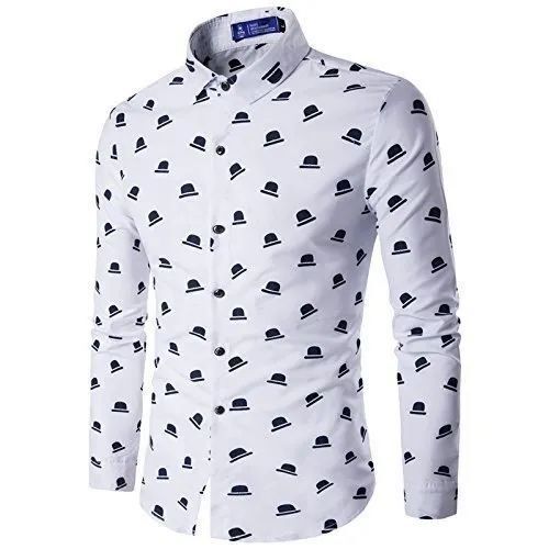Mens Cotton Printed Shirt - XS, S, M Size | Premium Design, Optimum Quality, Durable Material, Vibrant Colors, Wrinkle-Resistant, Anti UV, Breathable, Cool Pass, Dry Cleaning, Water Proof
