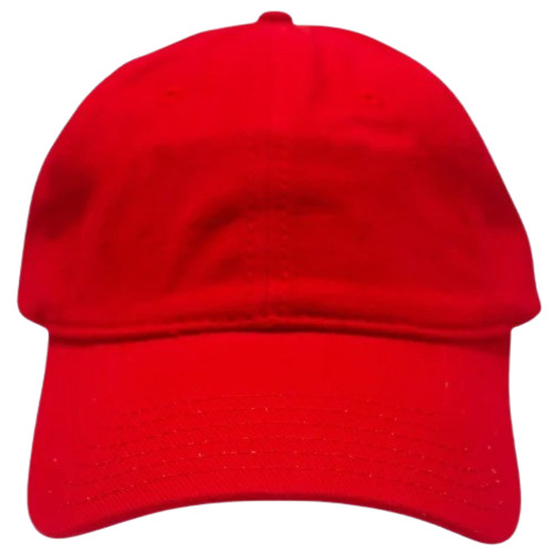 Men's Casual Caps - Cotton, Free Size, Red Color | Attractive Pattern, Summer Wear for Adults