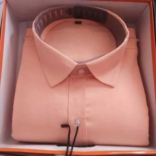 Mens Readymade Plain Shirt - Cotton, Size M/S/XS, Orange Color | High Design, Durable Material, Vibrant Colors, Wrinkle-Resistant, Anti UV, Breathable, Cool Dry, Waterproof