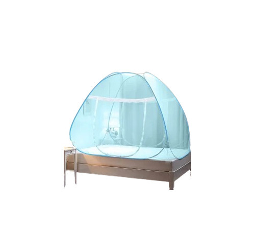 Mosquito Net - Cotton Material, King Size Foldable Design | Hand Washable Plain Fabric for Effective Protection