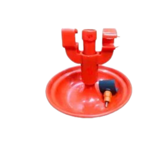 Nipple Drinker - Pure Virgin Plastic, Capacity: 20 Birds, Color: Red | Long Functional Life, Packet Packaging for Poultry Farm