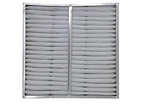 Panel Air Filter - Activated Carbon & Microfiber, 0-5" & 15-20" Lengths, 0-1" & 3-4" Diameters, New Silver Finish