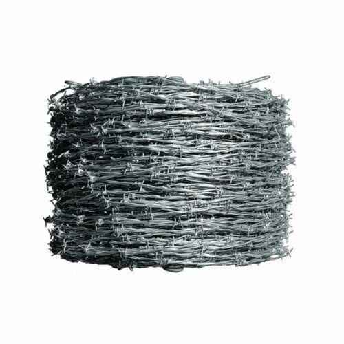 Poultry Barbed Wire Fencing - Mild Steel, 13 Mm & 25 Mm Barb Lengths | Galvanized Silver, Durable & Easy To Install