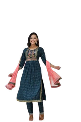 Round Neck Designer Kurti