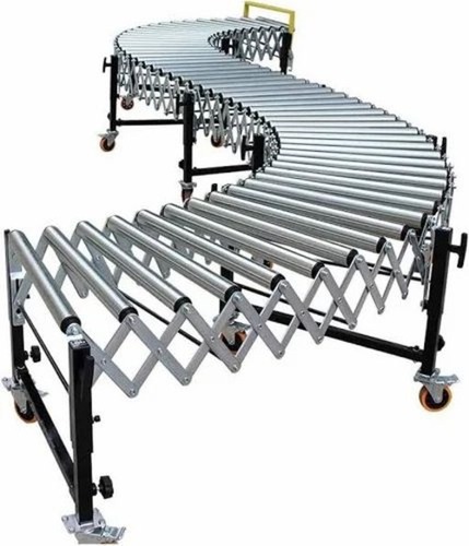 Flexible Roller Conveyor - Color: Silver