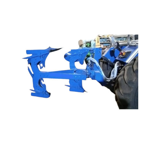 Hydraulic Reversible Plough - 6 Tynes, Color Coated Blue Finish | Made from Durable MS Material, Ideal for Agricultural Use