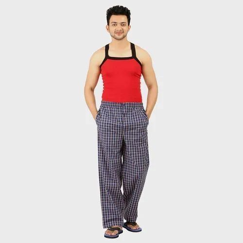 Mens Cotton Check Pajama