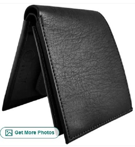 Artificial Leather Plain Black Wallet - Standard Size Various Colors | Spacious Design Lightweight Quality Tested Perfect for Gifting