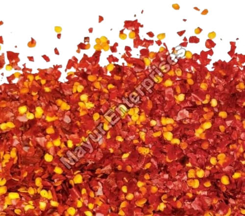 Mild Red Chilli Flakes - Natural Dried, Fresh Quality, 100% Pure | Very Good for Health, Spicy Flavor, Grade A, 6 Months Shelf Life