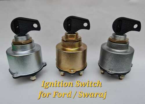 Ignition Switch For Ford Swaraj - Color: Silver