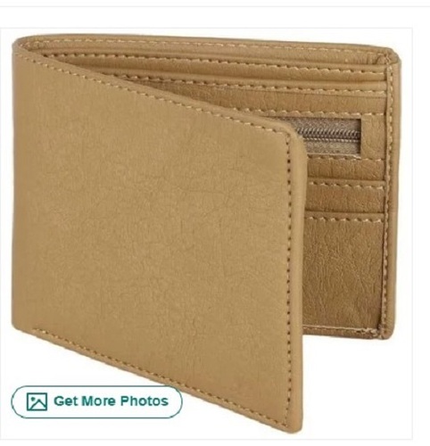 Plain Artificial Leather Wallet - Artificial Leather, Standard Size, Various Colors | Perfect for Gifting, Foldable Design, Quality Tested
