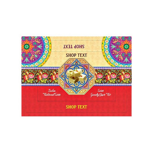 Sweets Packaging Box - Multi-Color Matte Laminated Paper Eco-Friendly Design with Foil Stamping and Silkscreen Printing