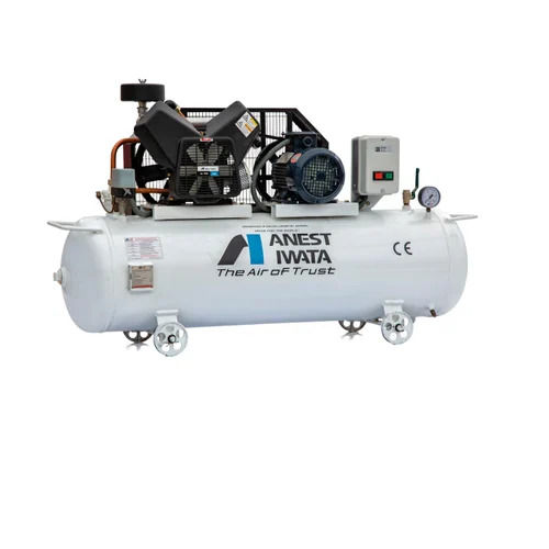 Anest Iwata Oil Free Air Compressor - 270L Capacity, 10HP Power, 36.66CFM Flow Rate, 8.5BAR Pressure, OIL FREE Lubrication, One Year Warranty, After Sales Service Available