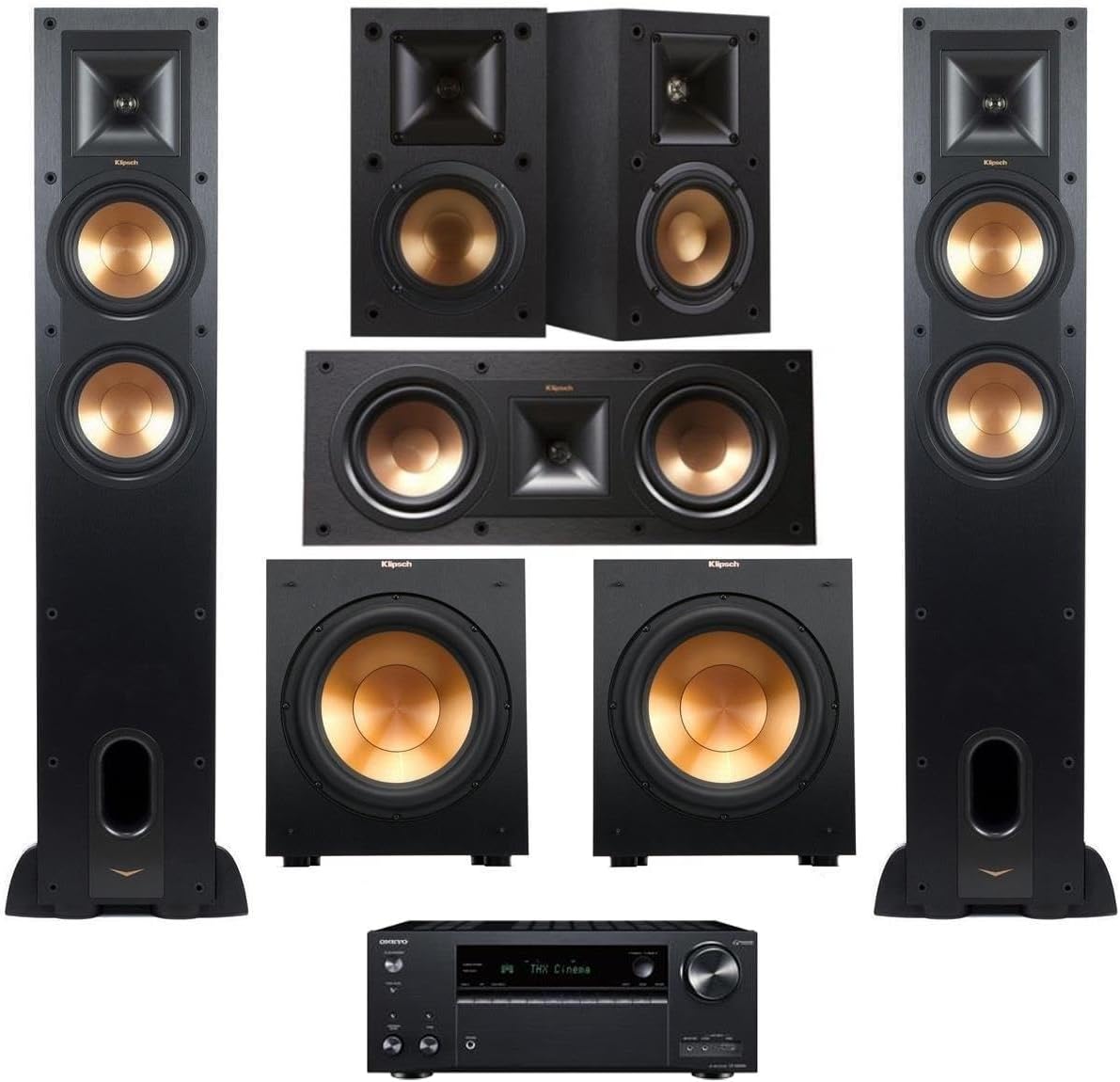 Klipsch Reference 5.2 Home Theater (Speaker System + 2X Subwoofer + Receiver)