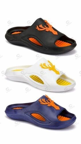 Men Pu Slippers - Color: Multiple Colors